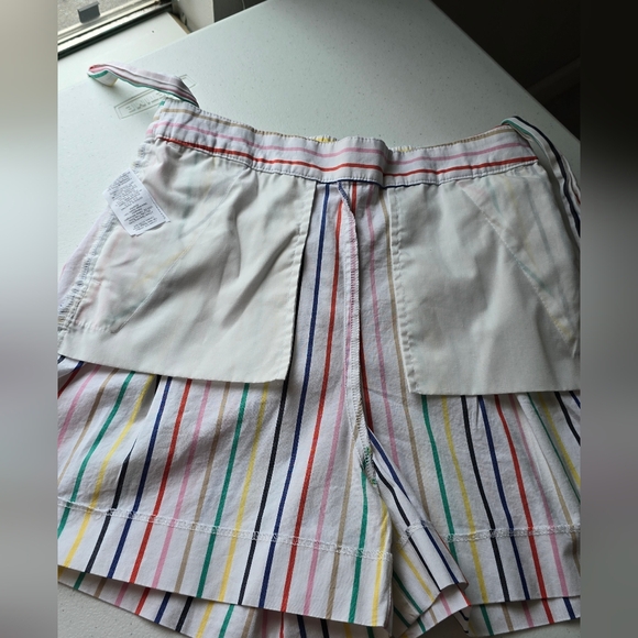 J. Crew striped tie waist shorts Multicolor stripes with bow size 2 - Picture 7 of 12